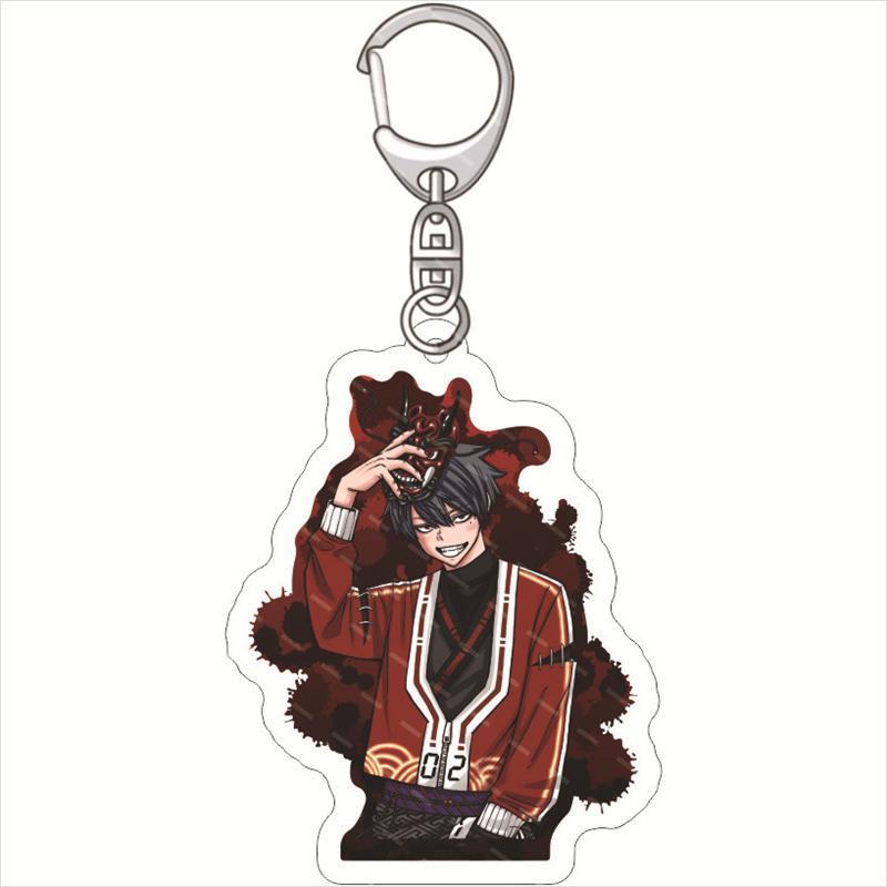 Manga Tougen Anki Acrylic Key Chain Figure Ikari Yaoroshi Shiki Ichinose Naito Mudano Cosplay Costume Key Tags Backpack Pendant