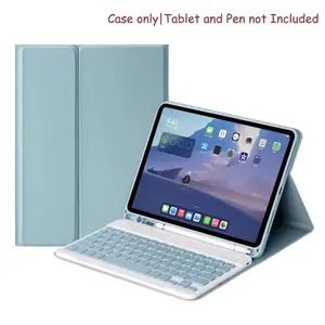 Keyboard Case for iPad Air 11 inch M2 2024/M3 2025/iPad Air 4th/5th 10.9 inch & iPad Pro 11 inch (4th/3rd/2nd), With Pencil Holder, iPad Cases with Keyboard, Tablet Keyboard