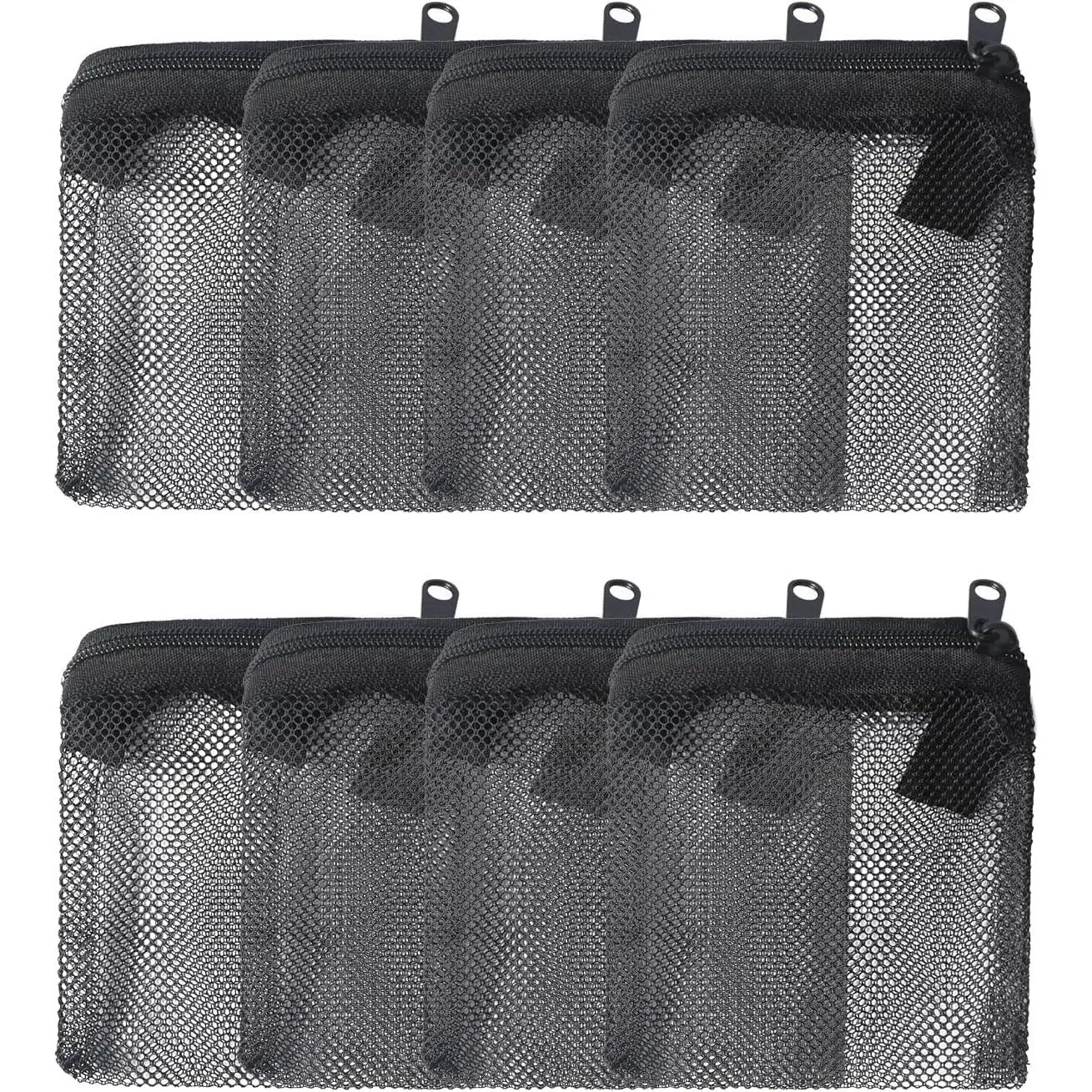8 Pack Aquarium Filter Media Bags, Fish  Fine Mesh Bag with Plastic Zipper Aquarium  Mesh Bag for Activated Carbon, Bio Filter Balls, Filter Stones (3" x 4")