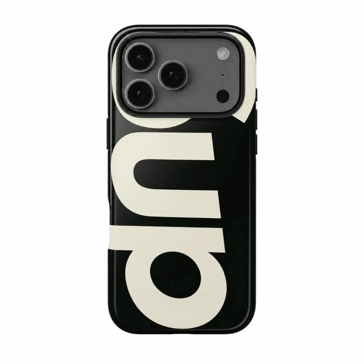 Protective Casing - Creative Curved Geometric Art Design, Shockproof Drop-Proof TPU, Magnetic Masked Metal Frameless Edge, Black Christmas Reindeer/Delight Tree Theme, For iPhone 18 17 16 15 14 13 12 Pro ProMax Plus & Compatible with S21-S26 Ultra