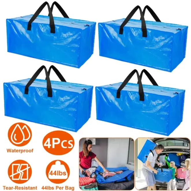 4-piece Mobile Bag Heavy-duty Container That Can Be Reused