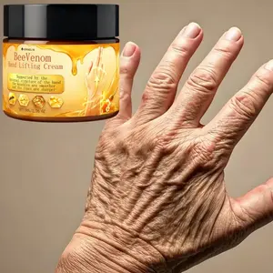 Bee Venom Firming Hand Cream, 65% Urea, Avocado Essence, Vitamin E, Lactic Acid, Fade Dark Spots, Smooth Lines, Nourish Hands, Glow Skin