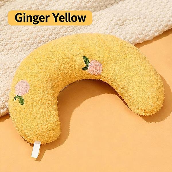  Cozy Cat & dog Sleeping Pillow, Cute U-Shaped Neck Support Pillow with Embroidery, Anti-Anxiety Pet Bed Cushion for Cats, Perfect for Crate, Couch & Travel  U-Shaped Cat Sleeping Pillow - Soft & Supportive