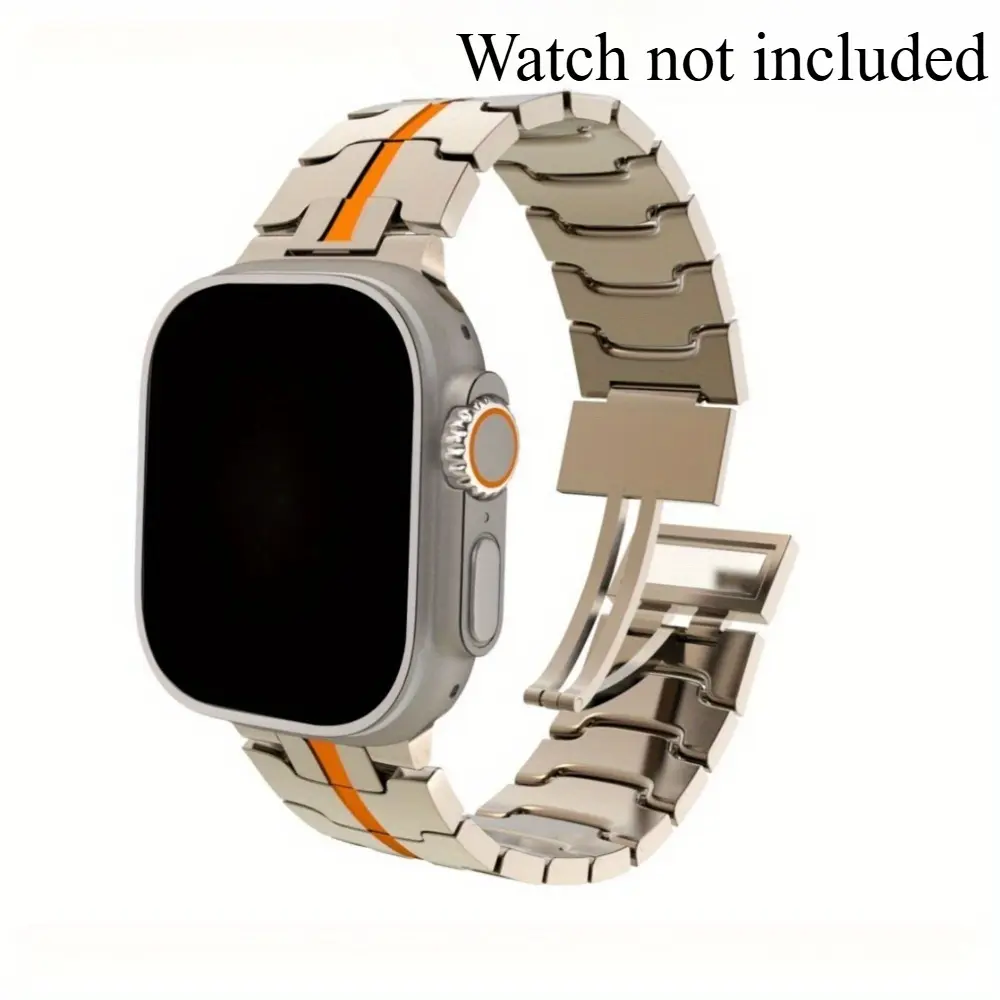 Magnetic zinc alloy watch band for iWatch 38mm-49mm (Series 1-11/SE/SE2/Ultra/Ultra2), a simple and stylish replacement bracelet, unisex (watch not included)