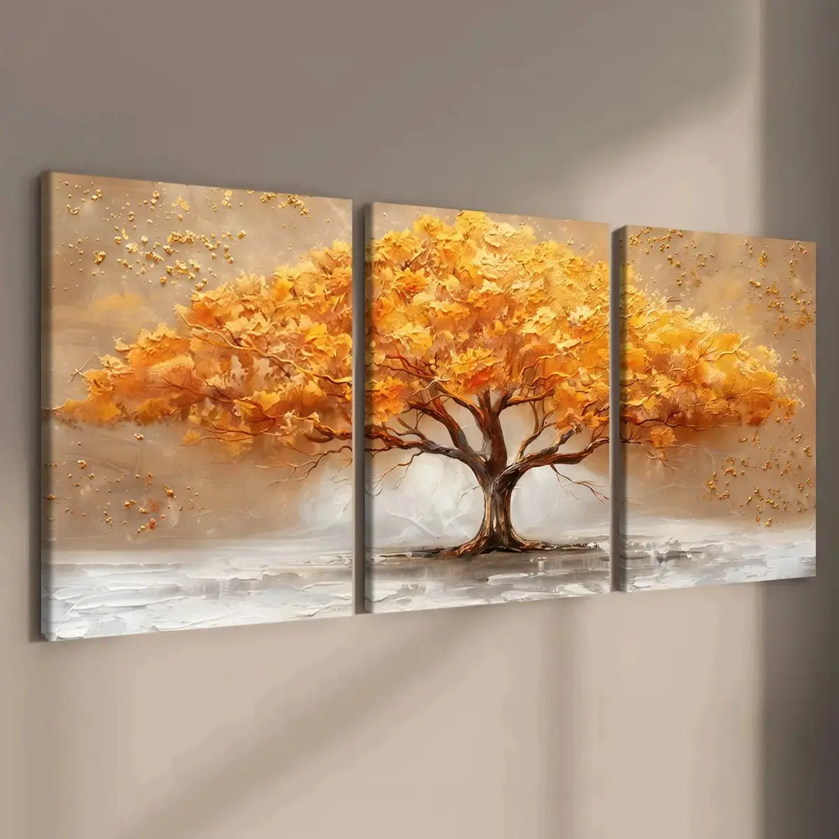 2D Flat Canvas Wall Art, Luxury Tree Poster, Multicolor Life Tree, Plant Pattern, Modern Living Room Decor, Waterproof Art, Wall Prints
