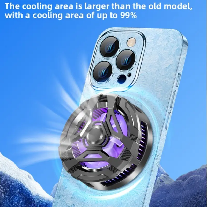New Magnetic Semiconductor Phone Cooler, 3-Gear Refrigeration Gaming Heat Dissipation Artifact