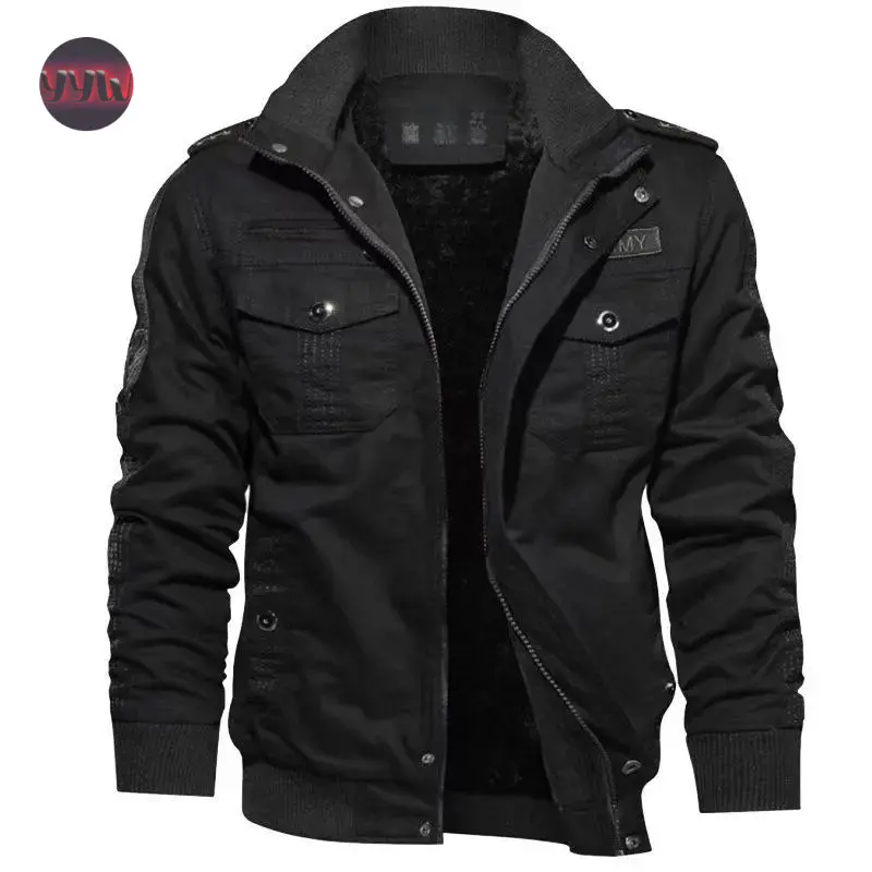 YYW1 Men's Fleece Jacket And Coat - Winter Full Zip Multi-Pocket 2 Chest Pockets 2 Side Pockets And 1 Inner Pocket Fleece Lined Windproof Warm Stylish Comfortable - Men - Suitable Work, Outdoor Activities, Cycling, Climbing, Camping, Hiking, Travel - P