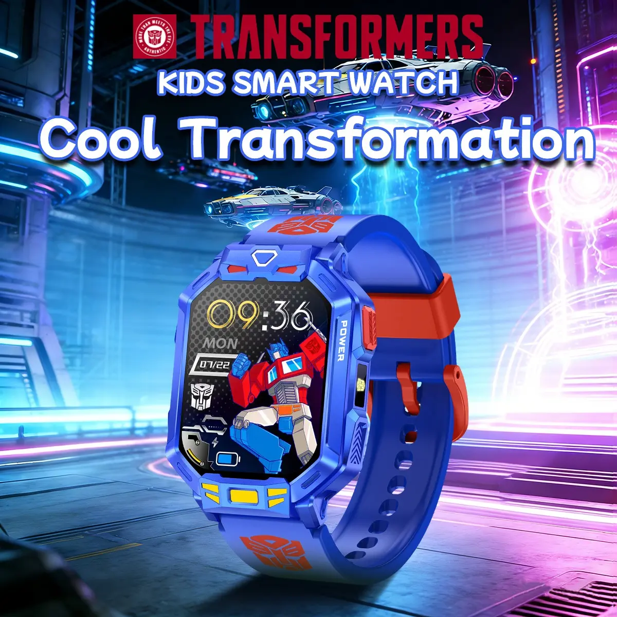 New Optimus Prime Kids' Smartwatch, Multiple puzzle and fun Games, Timer, Alarm, Calendar, Calculator, Stopwatch, 500mah Battery, Perfect Gift for Teens