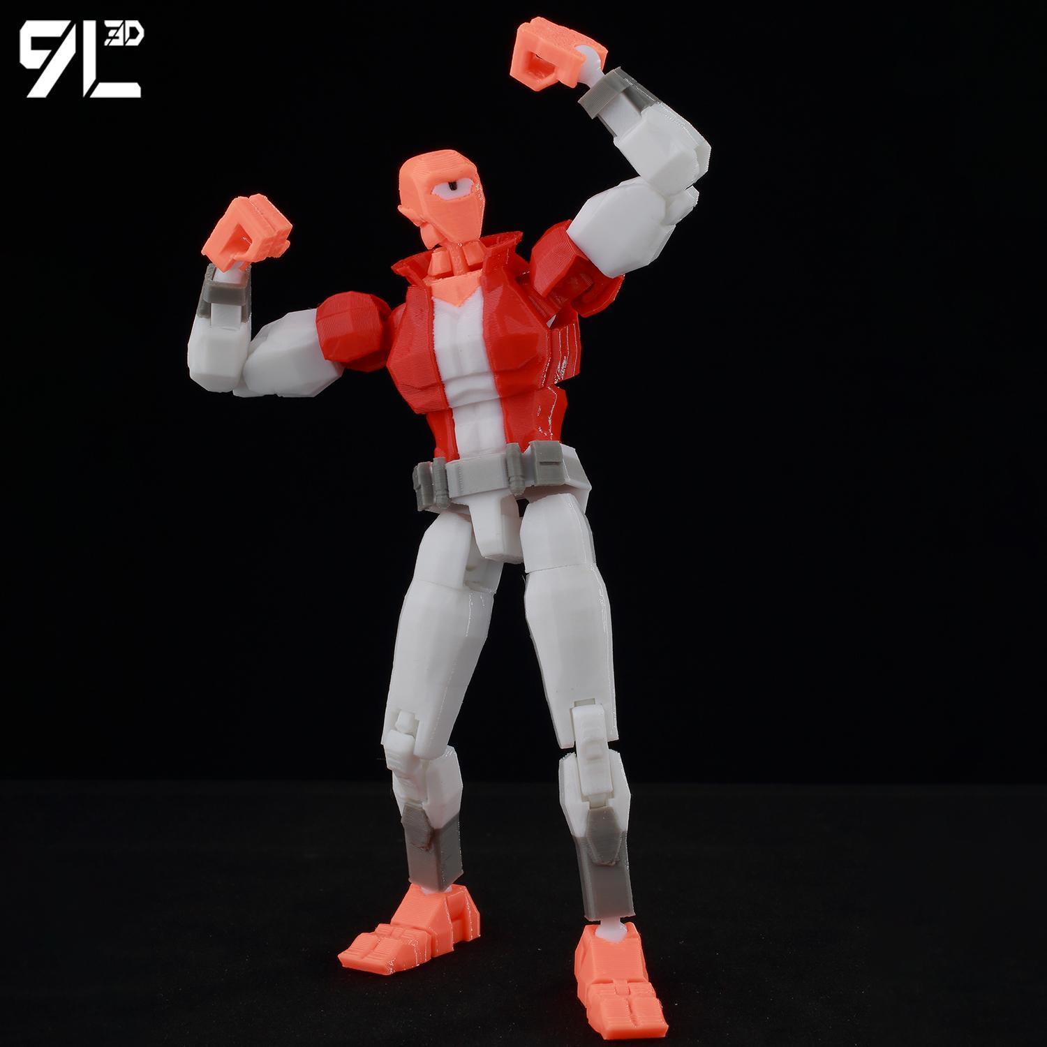 9L3D Printed Invincible Toy Action Figures Anime Model Lucky Dummy13 Superheroes One-Eyed Allen Multi-Jointed Toy Ornaments Gift