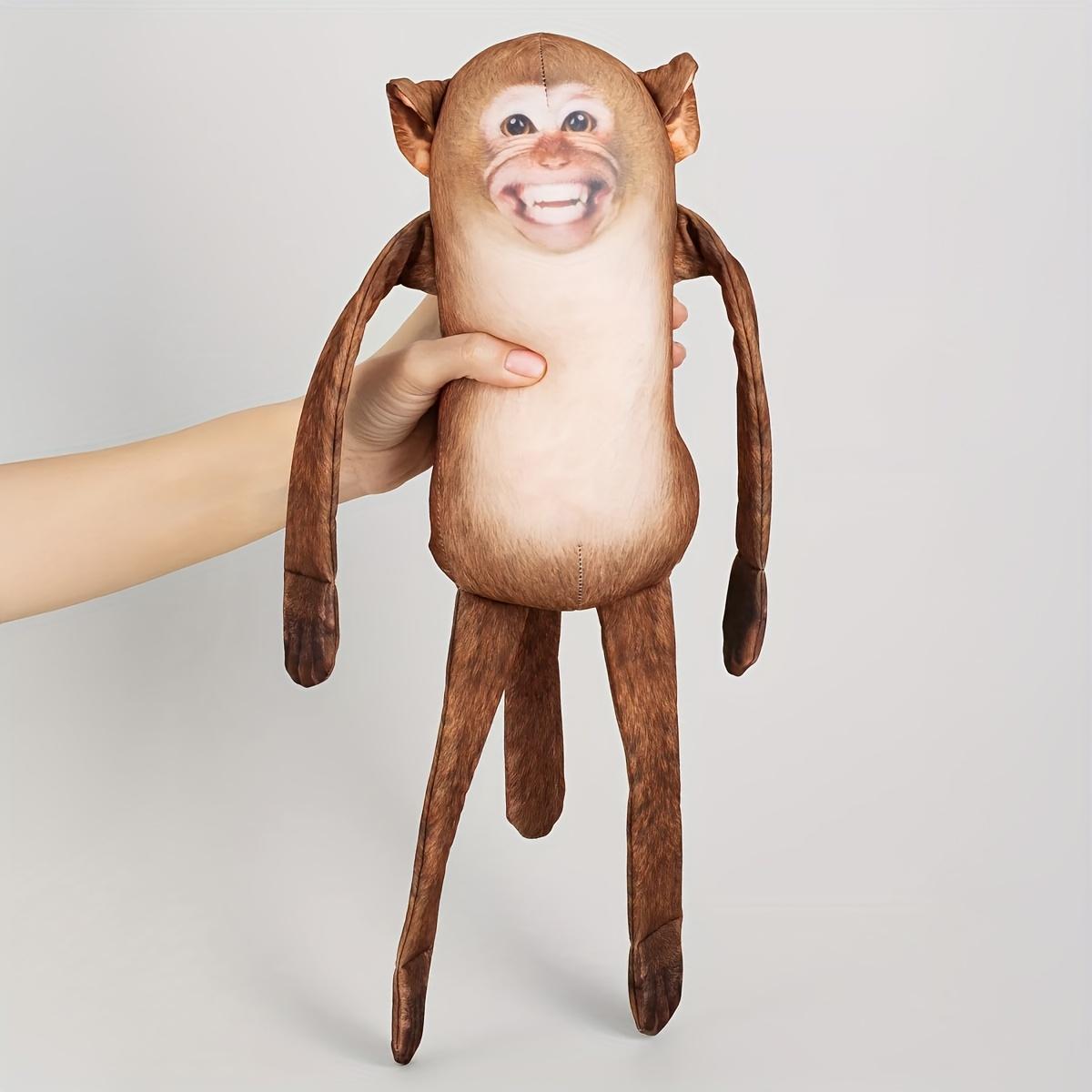 Mischievous Monkey Plush Toy – Fun Fridge Hanging Decor, Perfect Office Prank Gift & Cute Accessory for Monkey Lovers! weighted Anxiety Relief Stuffed with Lights and Music Cartoon Gorilla Backpack heat