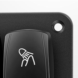 Nilight 3Gang Led Light Bar/Rear Lights/Rock Lights 5Pin ON/Off Rocker Switch Panel Blue