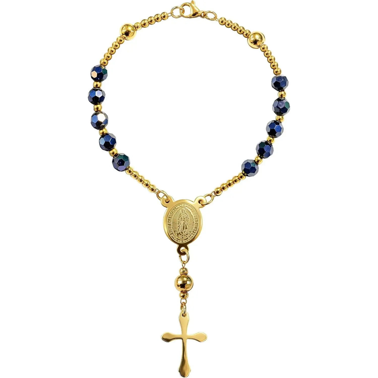 Catholic Rosary Bracelet for Women | With  Crucifix Charm, Dainty Elegant Religious