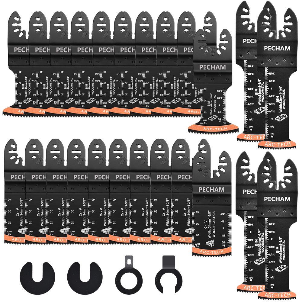 Multifunctional Oscillating Saw Blade Set, Compatible with Dewalt Bosch Fein, Ideal for Wood Plastic Metal Cutting