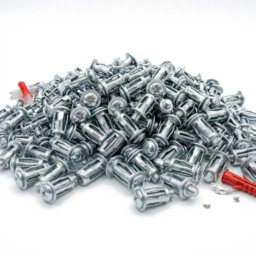 30Pcs/60Pcs/90Pcs Button Rivet Locking Nuts Set with M4, M5, M6,3 Sizes