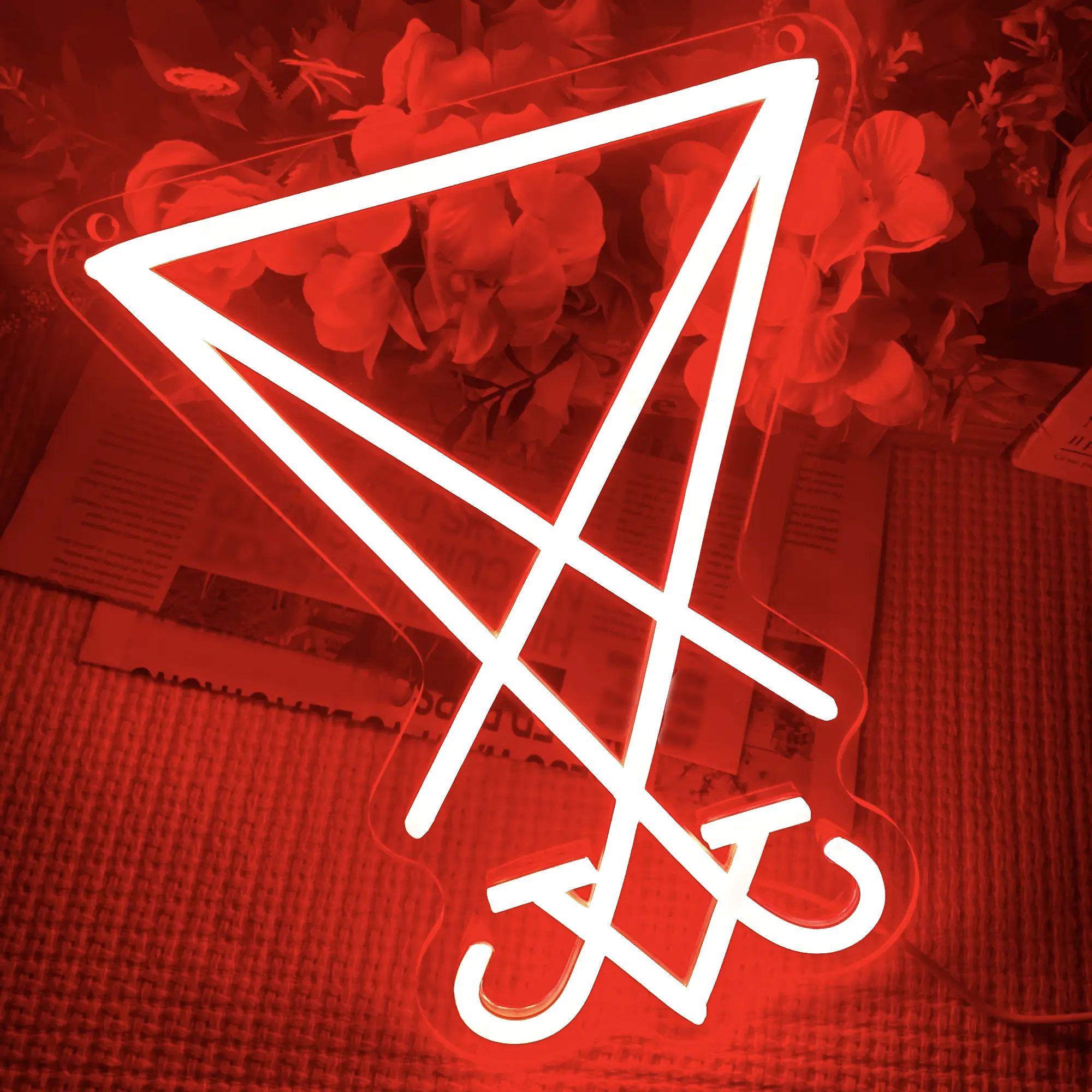 Lucifer Sign LED neon light, Led Neon Signs, illuminated sign wall mounted neon light, home art decoration, USB Powered, dimmable, suitable for bedrooms, offices, game rooms, parties