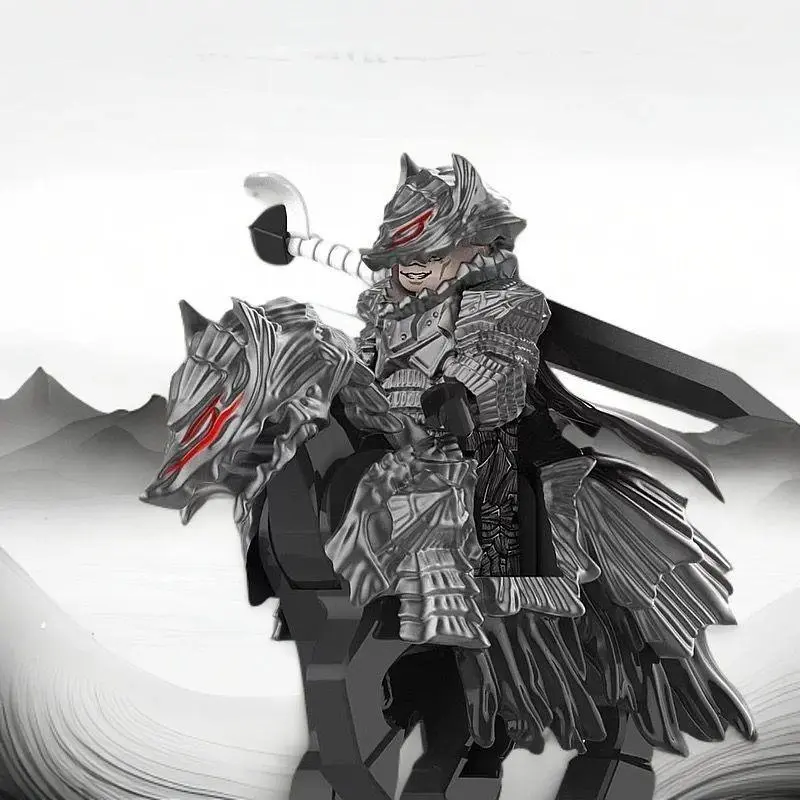 2026 Hot selling toys Guts Building Blocks Berserk‌ Figures Toy Wolf Mount Minifigures Internet-famous toy