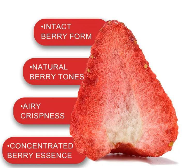 Freeze Dried Strawberries, 25g x 6 Packs, Crispy Natural Fruit Snacks, No Added Sugar, Gluten-Free, Non-GMO, Perfect for Travel & On-the-Go Dry