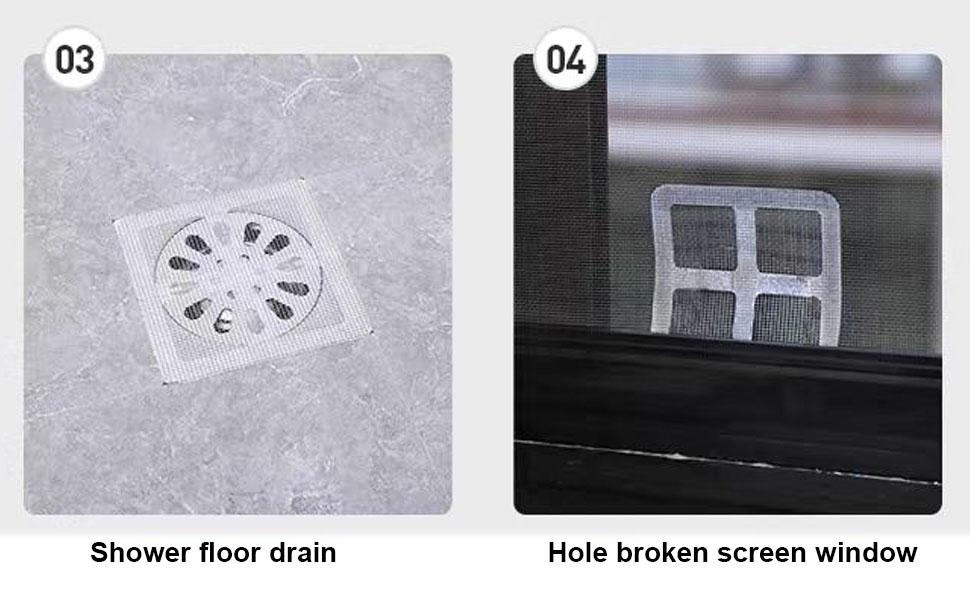 30PCS Disposable Floor Drain Sticker, Floor Drain Filter Hair Catcher Shower Drain Mesh Stickers Shower Hair Drain Catcher Stickers for Bathroom Laundry Bathtub Kitchen