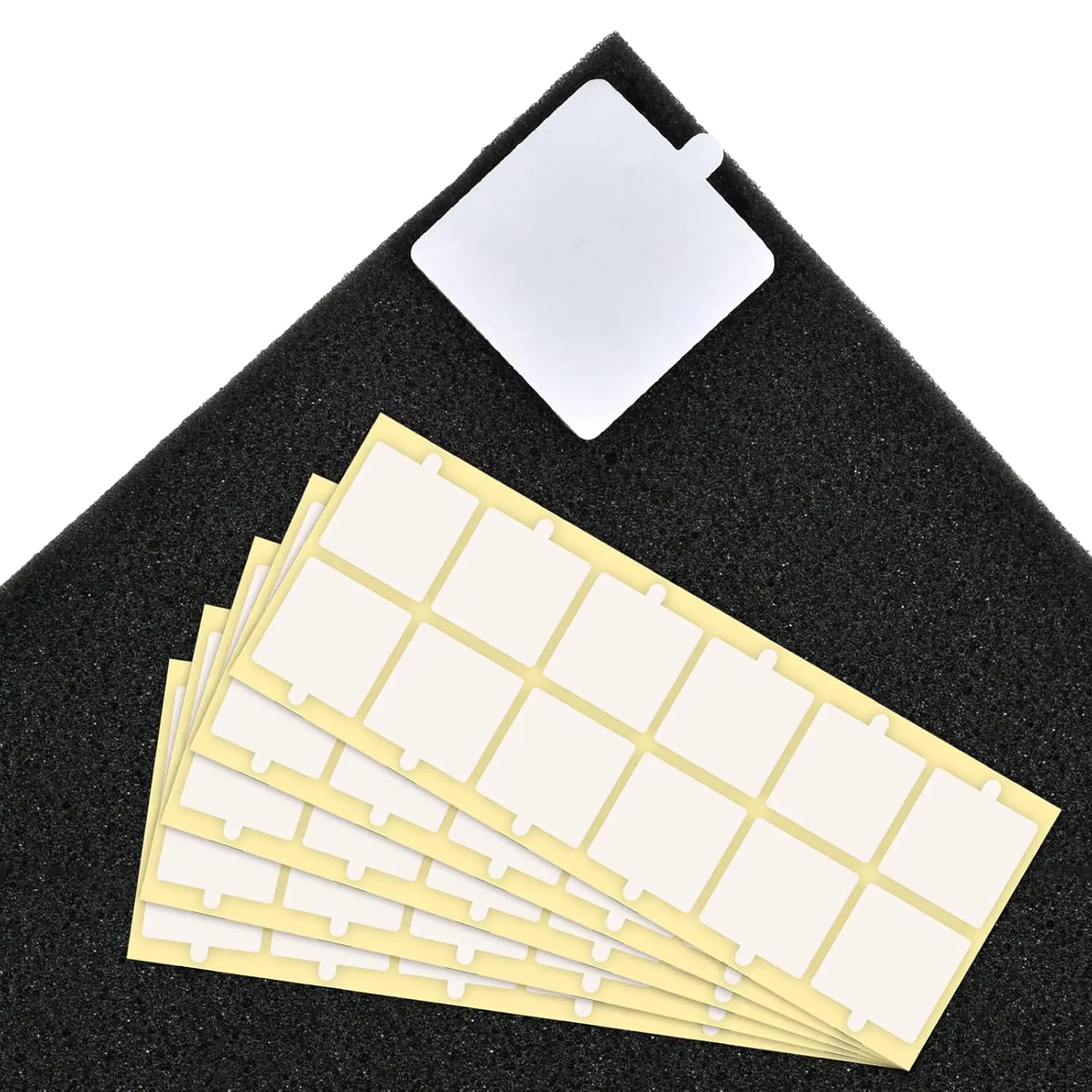 60 count Double Sided Tape for Acoustic  Panels, Removable Mounting Tape Wall  Adhesive Sound proofing Transparent Putty Clear Sticker Heavy Duty 1.4inch Squares