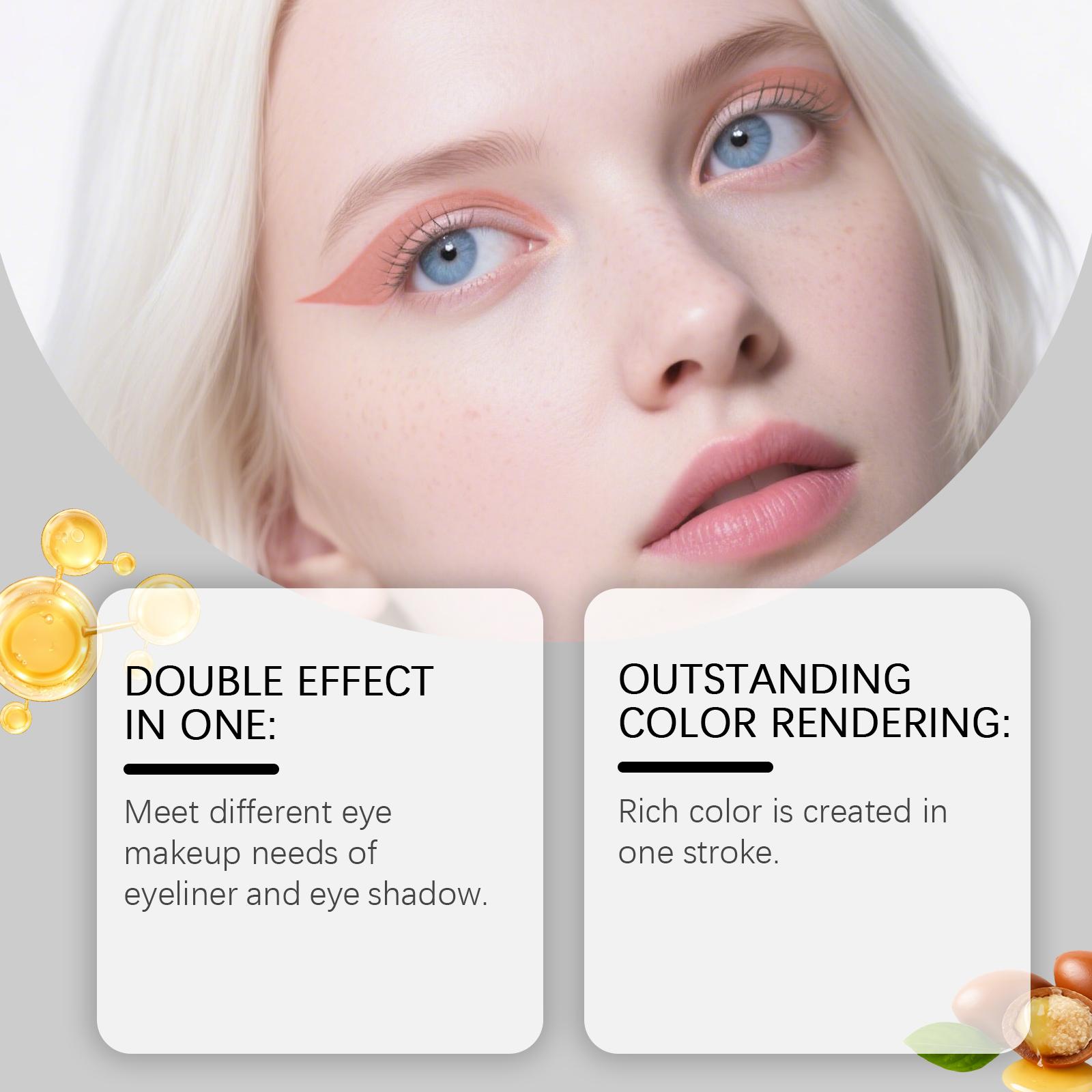 This Two-In-One Eyeliner Pen Provides A Smooth And Colorful Outline That Is Easy To Apply And Makes The Eyes Look Dazzling.It Is A Fashionable Eye Makeup Eyeliner Pen