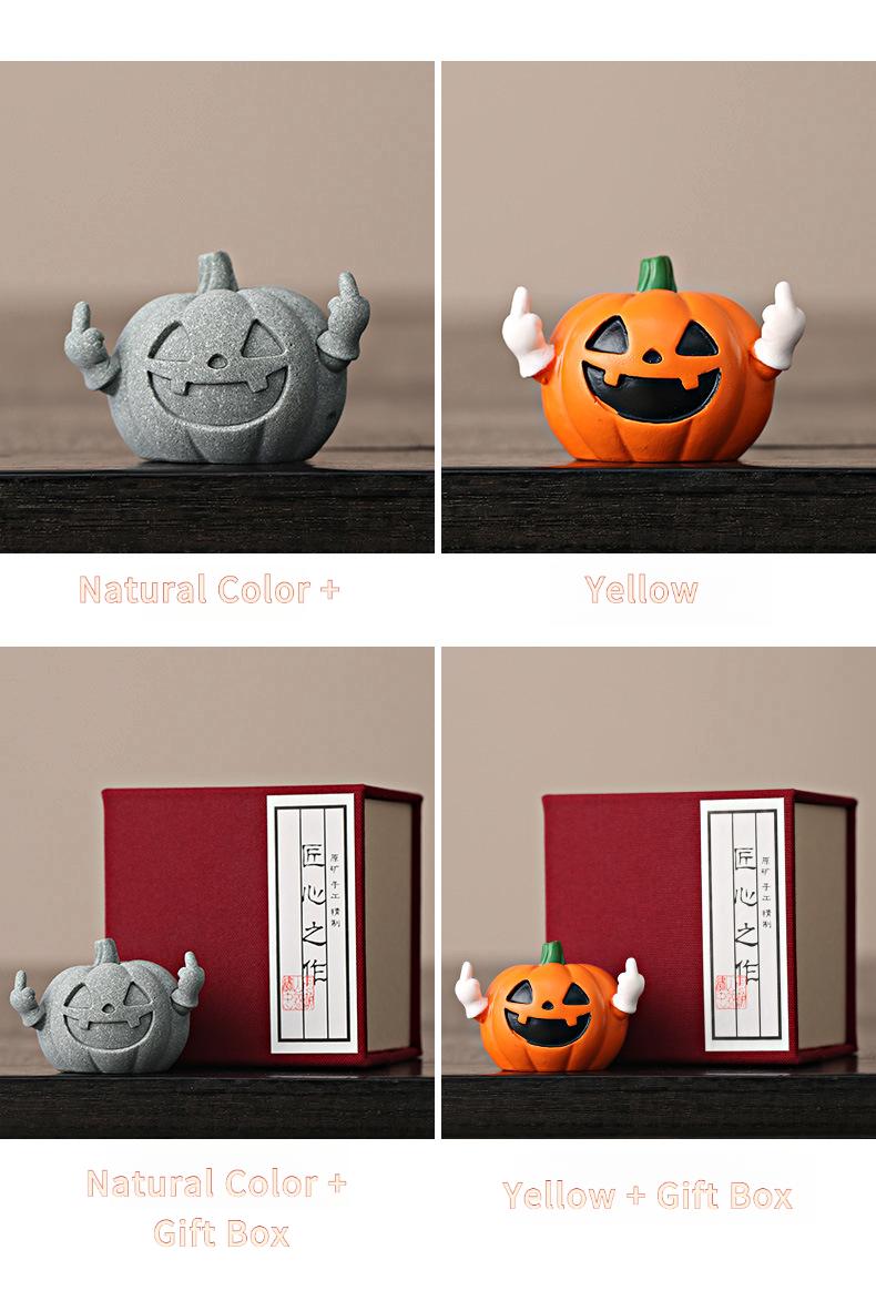 Creative pumpkin simulation craft ornament, high-end niche home desktop decoration, birthday gift