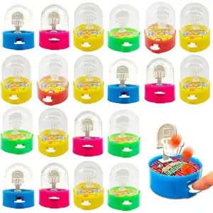 24 Pack Mini Finger Basketball Shooting Game, Basketball Party Supplies Favors Handheld Desktop Table Basketball Game Toys Fidget Game Birthday Party Decorations Supplies Random Colorfidget toys