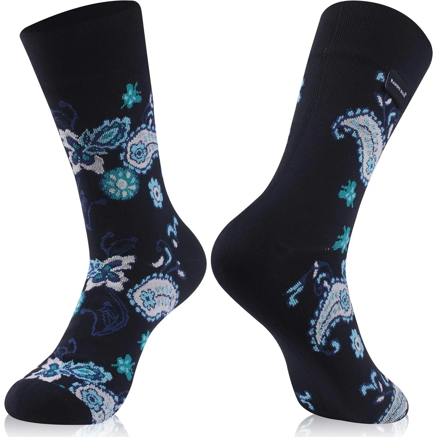 1 Pair-black Blue White Pattern