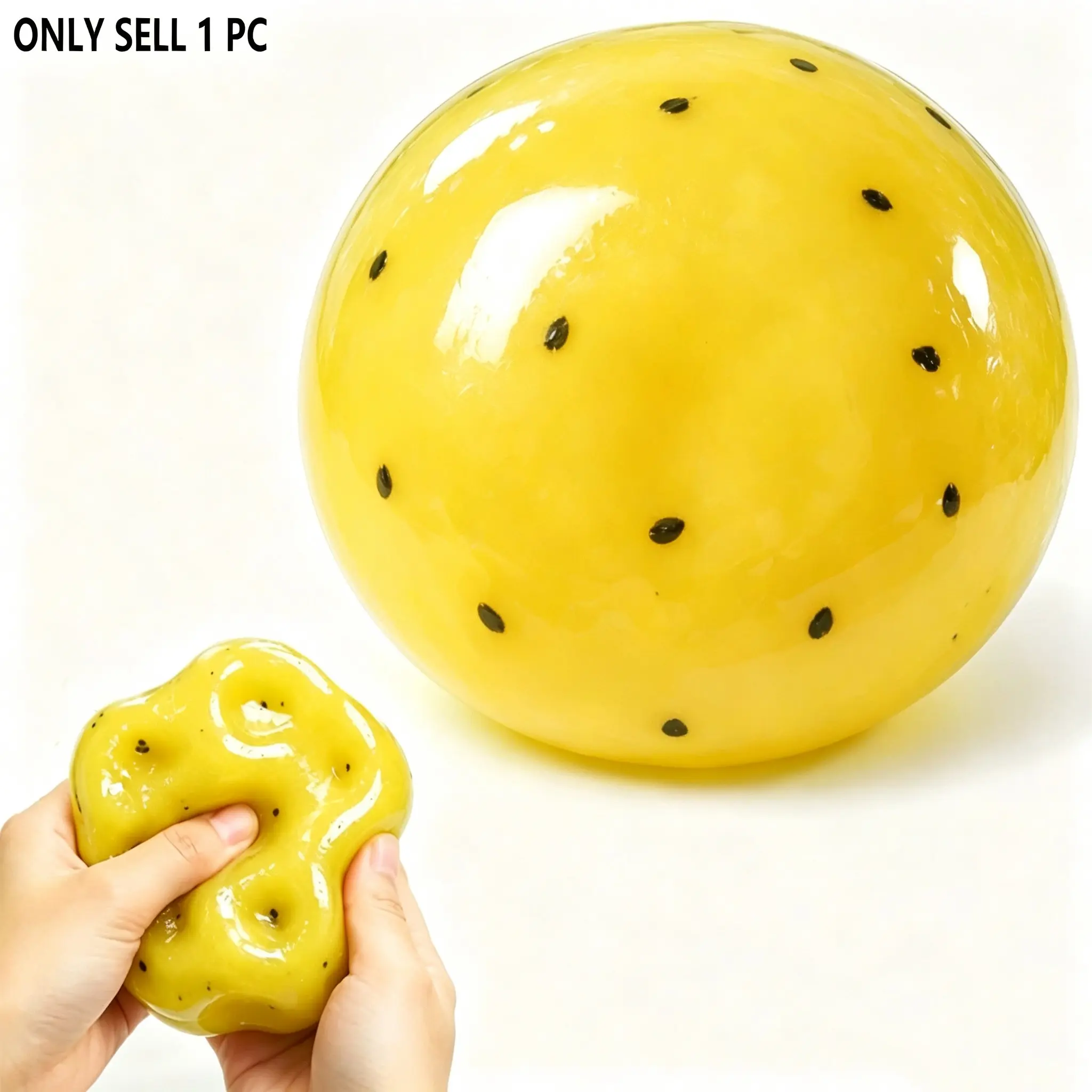 potato Smoothie Squishy Stress Relief Toy - Soft Squeeze Fidget Item with Crinkly Sound, Slow Rising Decompression Sensory Plaything, Ideal Gift for Collectors