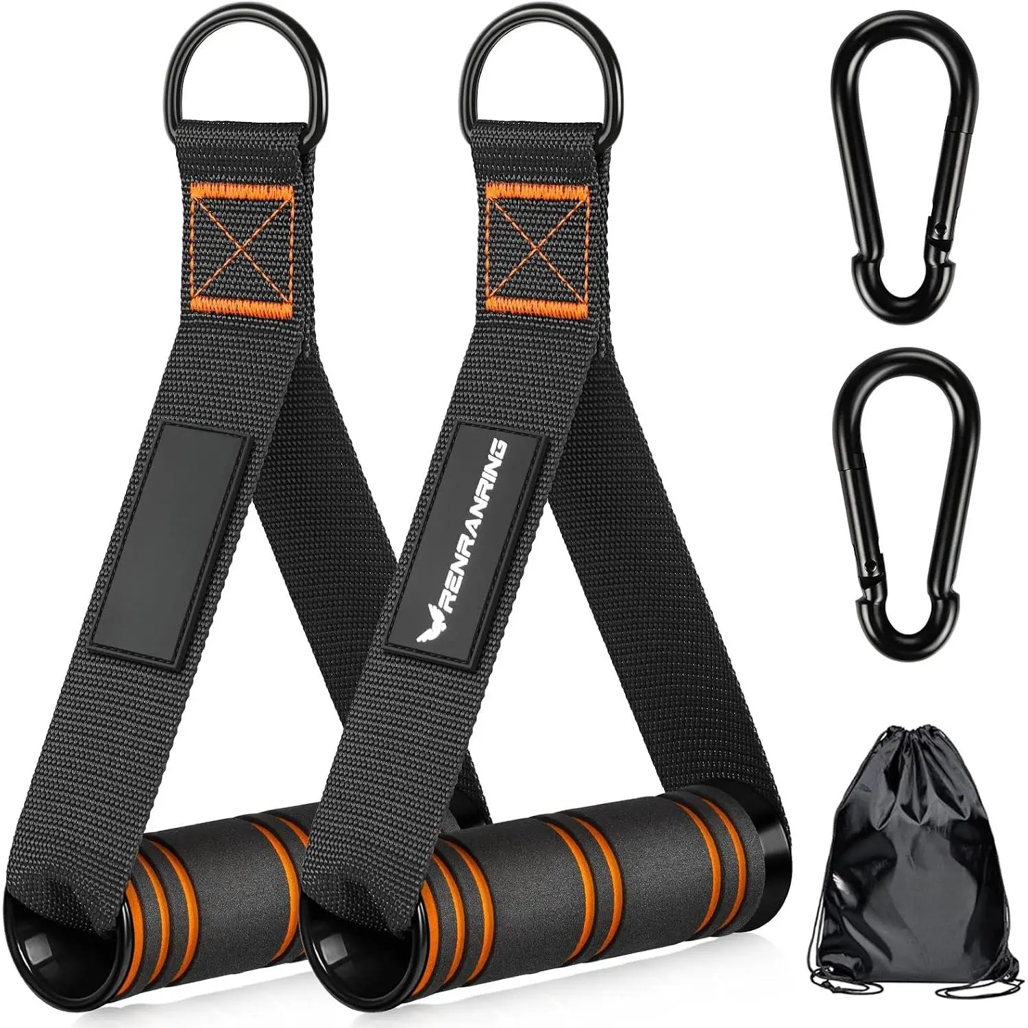Gym Exercise Handles,  Handle Attachments for  Machine Pulleys, Resistance Band and Strength Trainer, Pull Down Workout Accessories,  Gym Add  Equipment
