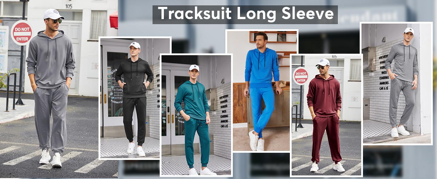 MIQI Men's rendy casual Tracksuit 2 Pack Hooded Athletic Sweatsuits Casual Running Jogging Sport Suit Sets MIQI Men's rendy casual Tracksuit 2 Pack Hooded Athletic Sweatsuits Casual Running Jogging Sport Suit Sets