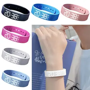 New Smart Fitness Ring, LED Digital Alarm Bracelet with Adjustable Silicone Strap, Anti-Snooze Vibration Alert, Waterproof Design, Built-in Pedometer, Vibration Alarm & Sleep Monitoring Function health