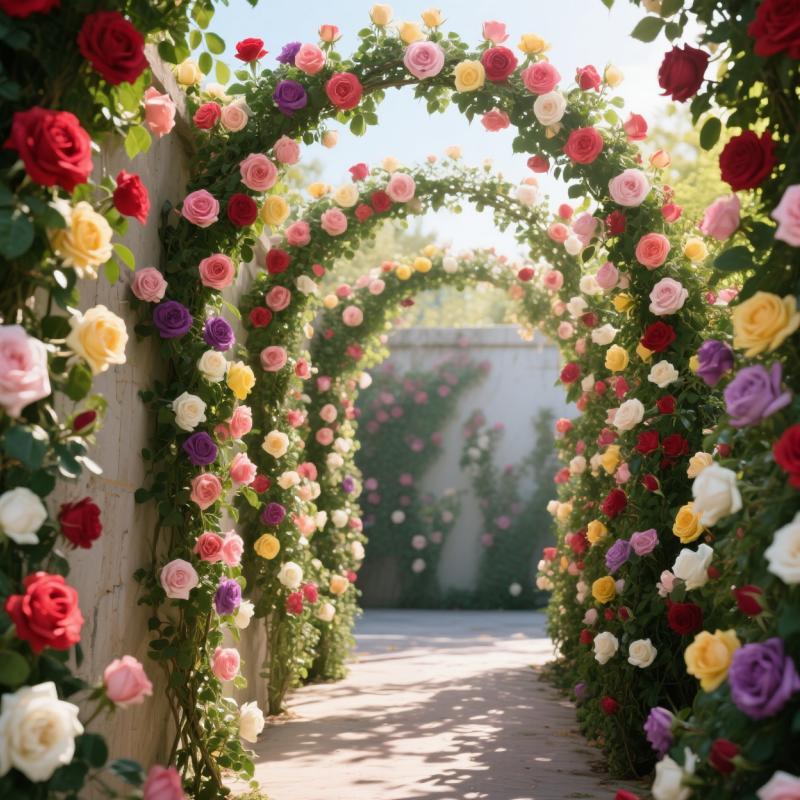 Climbing Rose Vines (Rambling Roses) Heirloom and rare varieties ideal for home gardens, non-GMO, easy to grow, and long-blooming perennial flowers. Suitable for cultivation in small gardens, patios, balconies, and indoors.