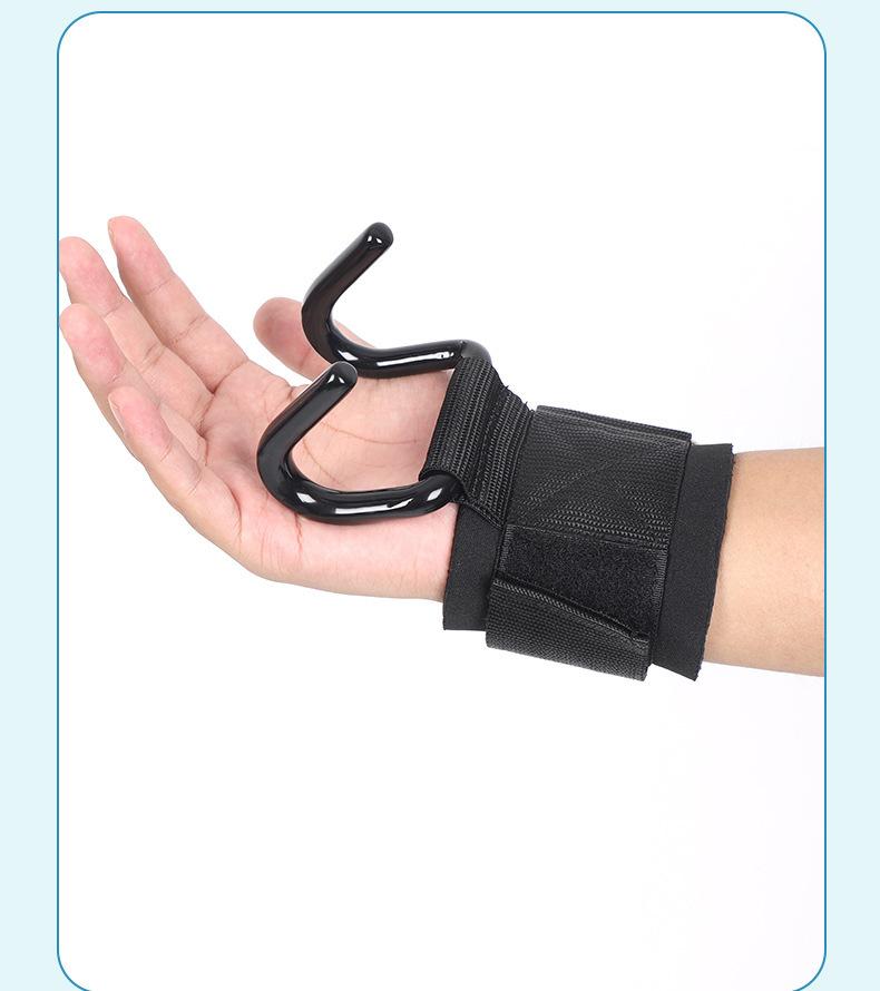 Weight Lifting Hooks for Men - Heavy Duty Wrist Straps for Pull-ups, Deadlift, Power Lifting - Padded Workout Grips for Weightlifting Weight Lifting Hooks for Men - Heavy Duty Wrist Straps for Pull-ups, Deadlift, Power Lifting - Padded Workout Grips for Weightlifting