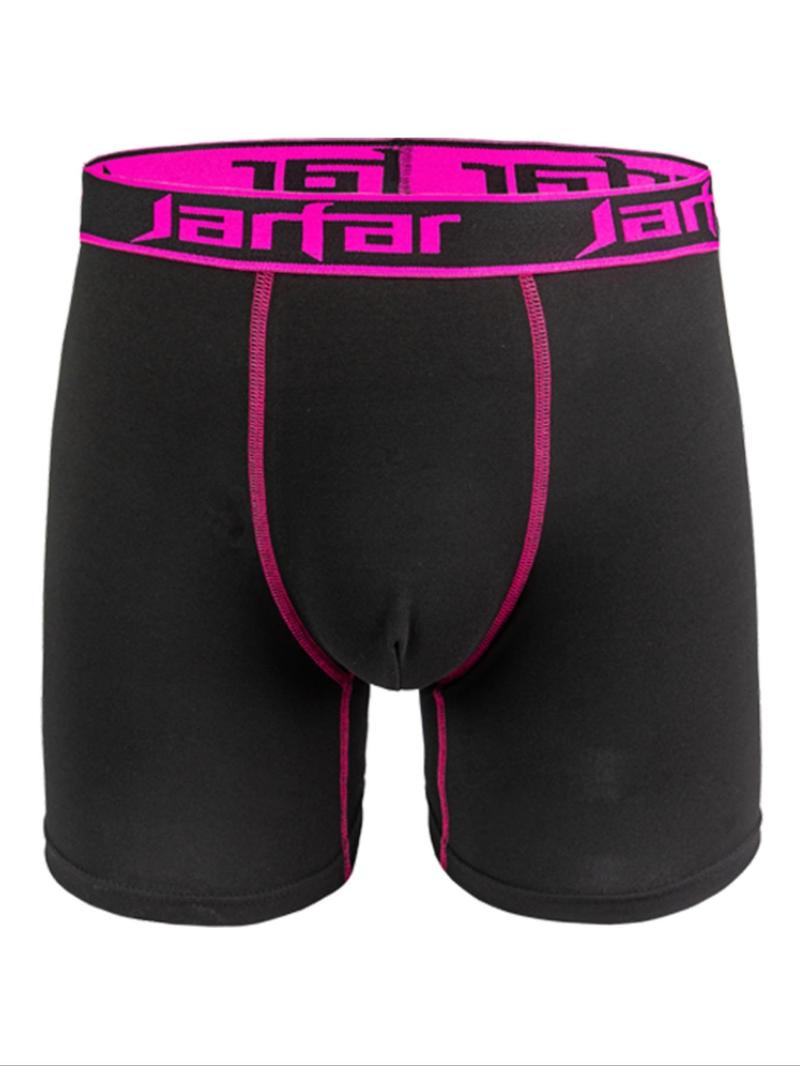 Men's Stretchy Boxer Briefs with Letter Tape, Casual Comfy Breathable Underwear for Daily Wear, Men's Underwear for All Seasons