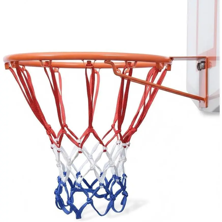 2 count Basketball Nets Heavy  Outdoor 19.7 Inches(6.7 Ounce) Sun Proof Basket Ball Hoop Net for Pool, 12 Loops Indoor Basketball Goal  Nets Basket Rim Accessories
