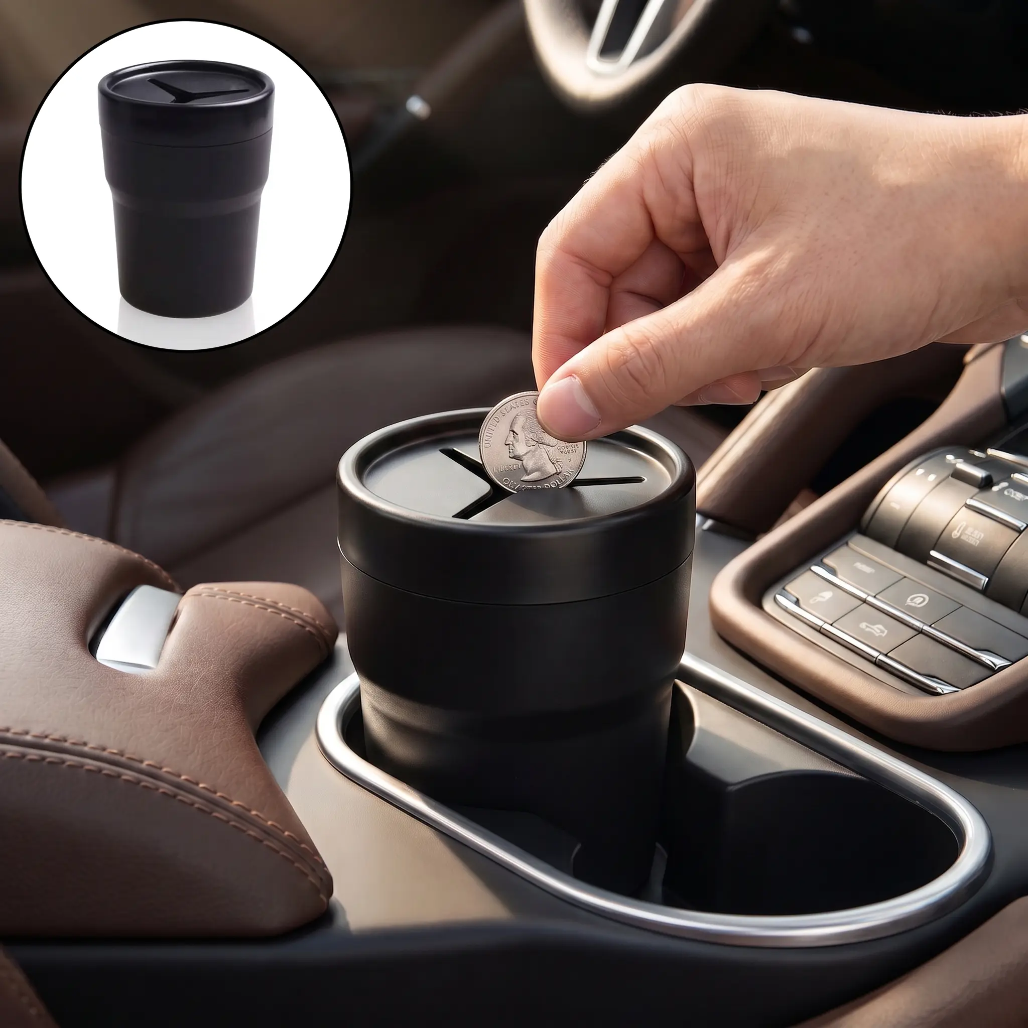 Car Coin Storage Box, Coin Organizer, Car Interior Storage Box, Car Organizers And Storage, Car Accessories, Car Storage Organizers, Car Console Organizer, Car Organization Supplies-YY0