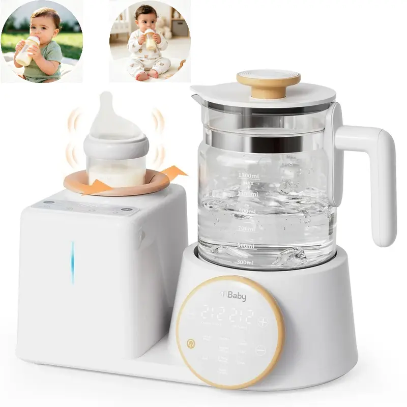 All-in-1 Baby Bottle Warmer & Instant Formula Maker, Waterless Heat System with Automatic Milk Mixer Shaker, 44oz Smart Water Dispenser Kettle, Precise Temp Control for Formula, Breastmilk & Baby Food, Sterilizing & Keep-Warm Function, Fits Most