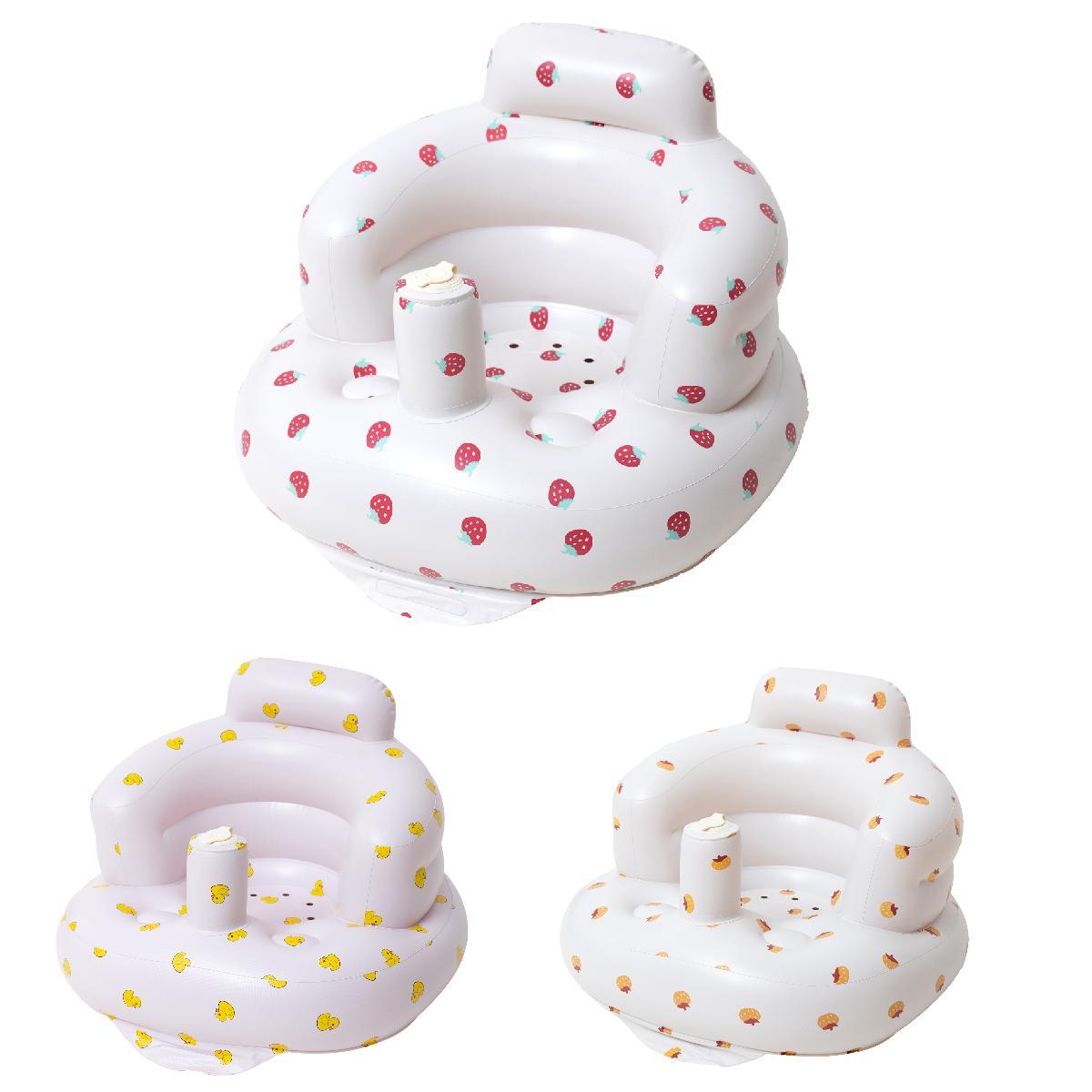Inflatable Baby Seat, Portable Inflatable Baby Chair with Back Support, Comfortable Seat for Newborns to Toddlers, Infant Lounger Seat, Baby Furniture for Home and Outdoor, Nursery Chair