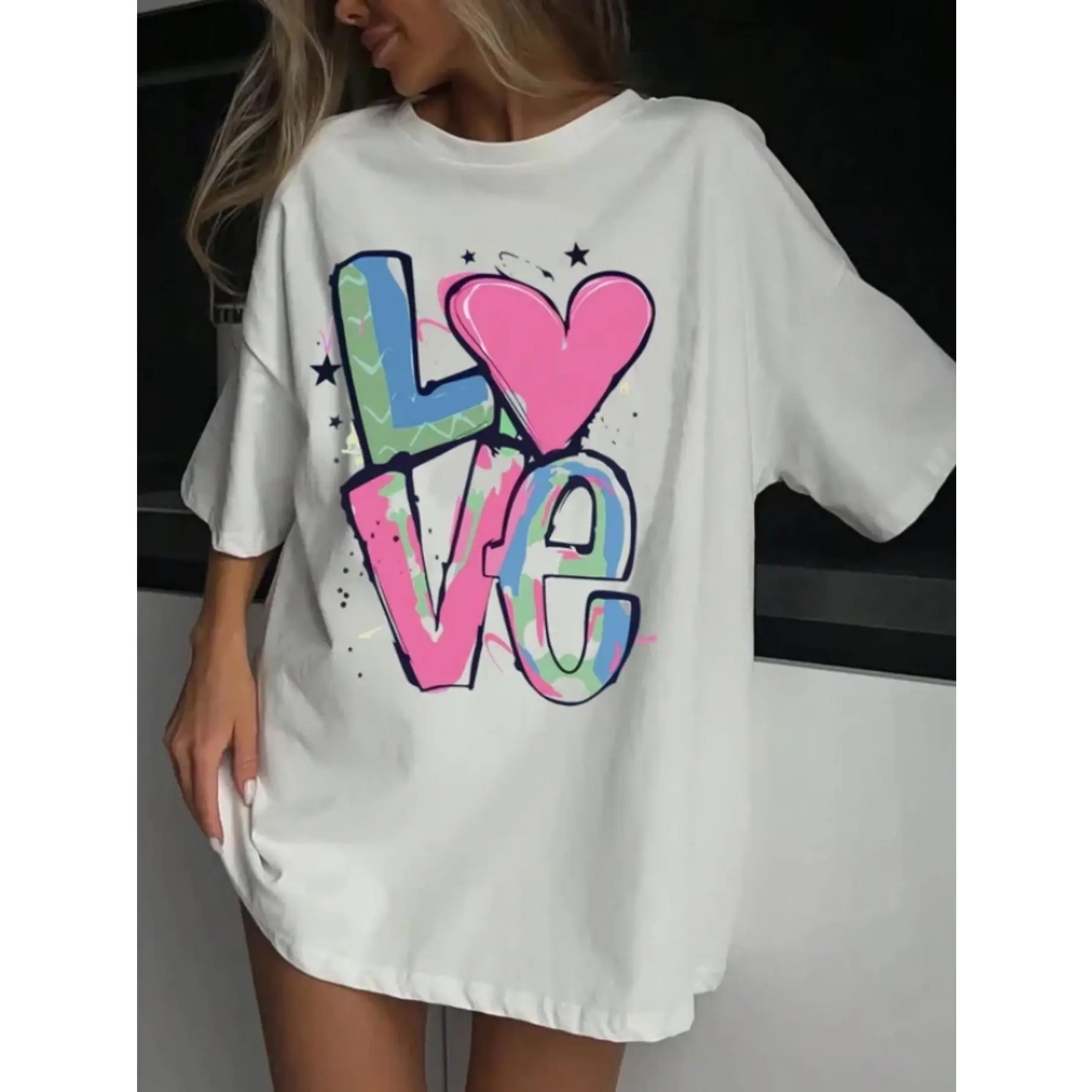 One 100% Polyester Women's Round Neck T-shirt, Spring Summer Womens Clothing, A Stylish And Casual Choice, Fun Prints, Festive Occasions, Local Delivery Gooner Eat Sleep Goon Repeat elwood yell yard