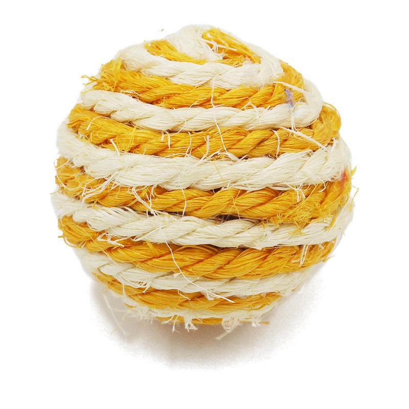 Cat sisal ball, cat toy ball, cat teasing and walking toy, cat scratching ball, pet supplies