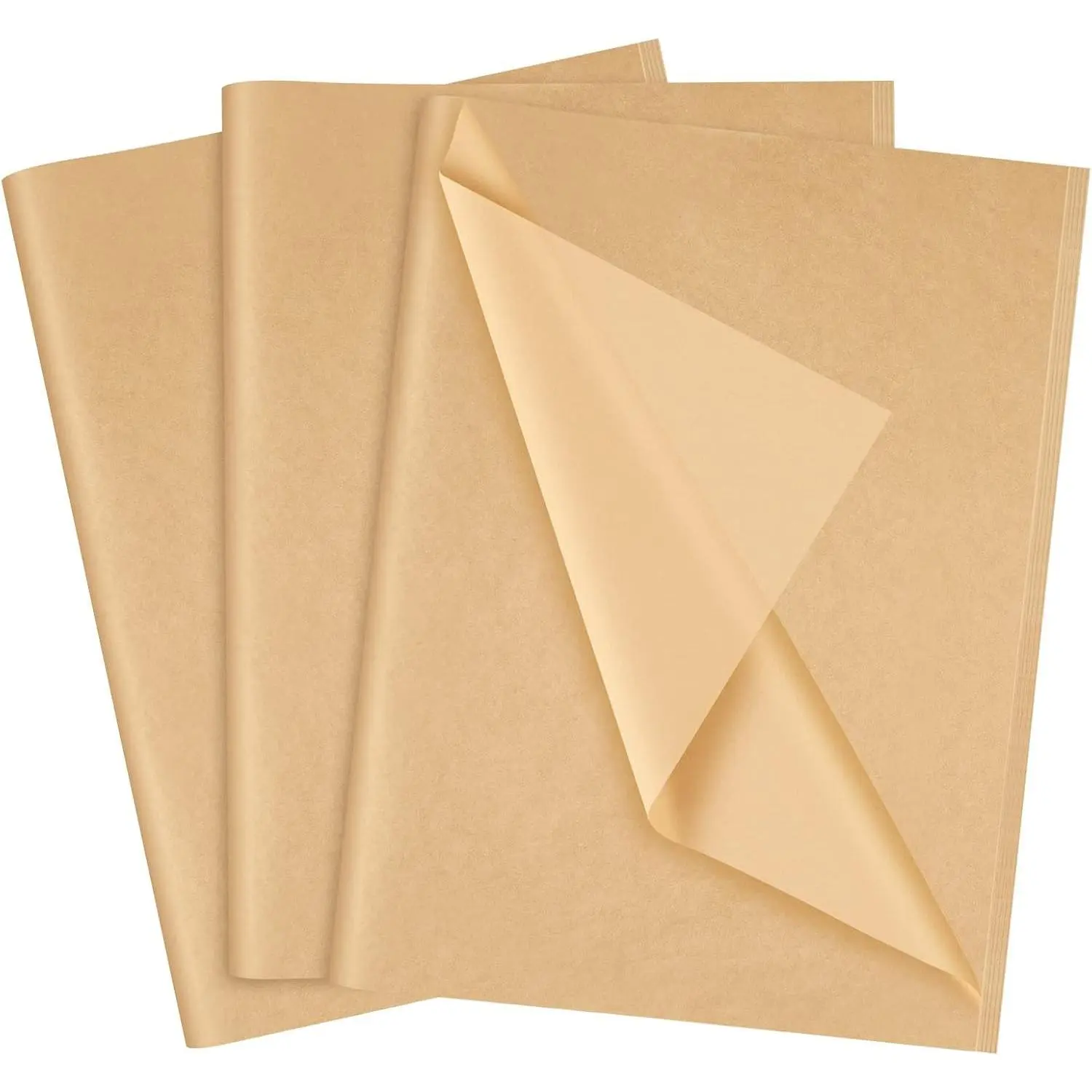 Kraft Tissue Paper for Gift Bags 60 Sheets Beige Wrapping Tissue Paper Bulk 14 X 20 Inch Brown Wrapping Paper for Gift Packaging Filler Art Crafts DIY Birthday Wedding Holiday (Kraft)