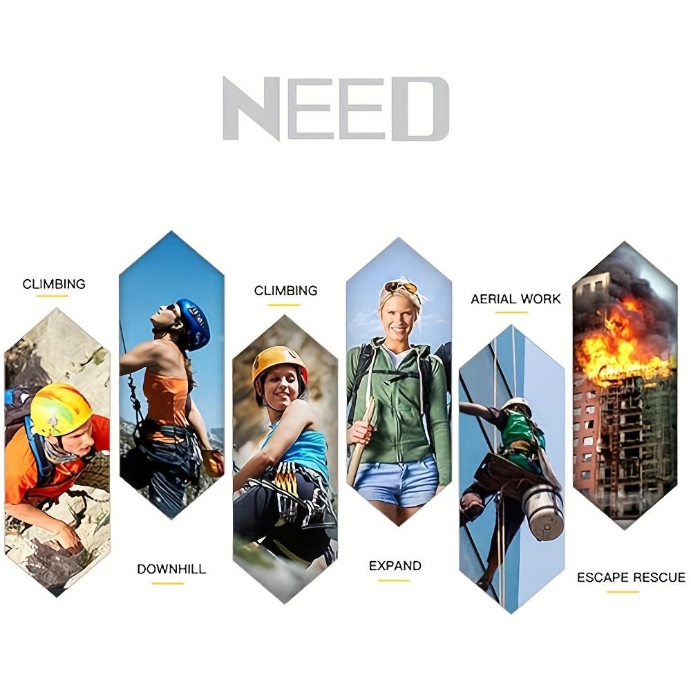 Climbing Harness,Safety Harness(ANSI & ASTM F1772–17 certification)Thickened Waist Protection, Half-Body Support, and Durable Gear for Roofing, Rock Climbing, Cleaning, Rappelling, Tree Climbing, and Outdoor Adventures