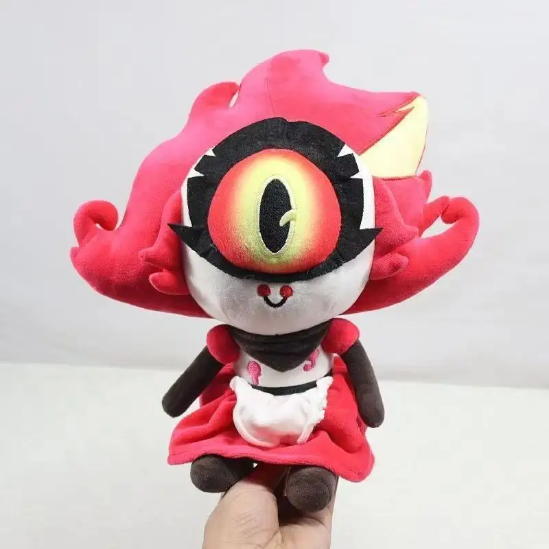 Cute Anime Game Niffty VOX Husk Plush Toys Hotel Evil Boss Alastor Angel Cartoon Stuffed Doll Room Decor Birthday Holiday Gifts