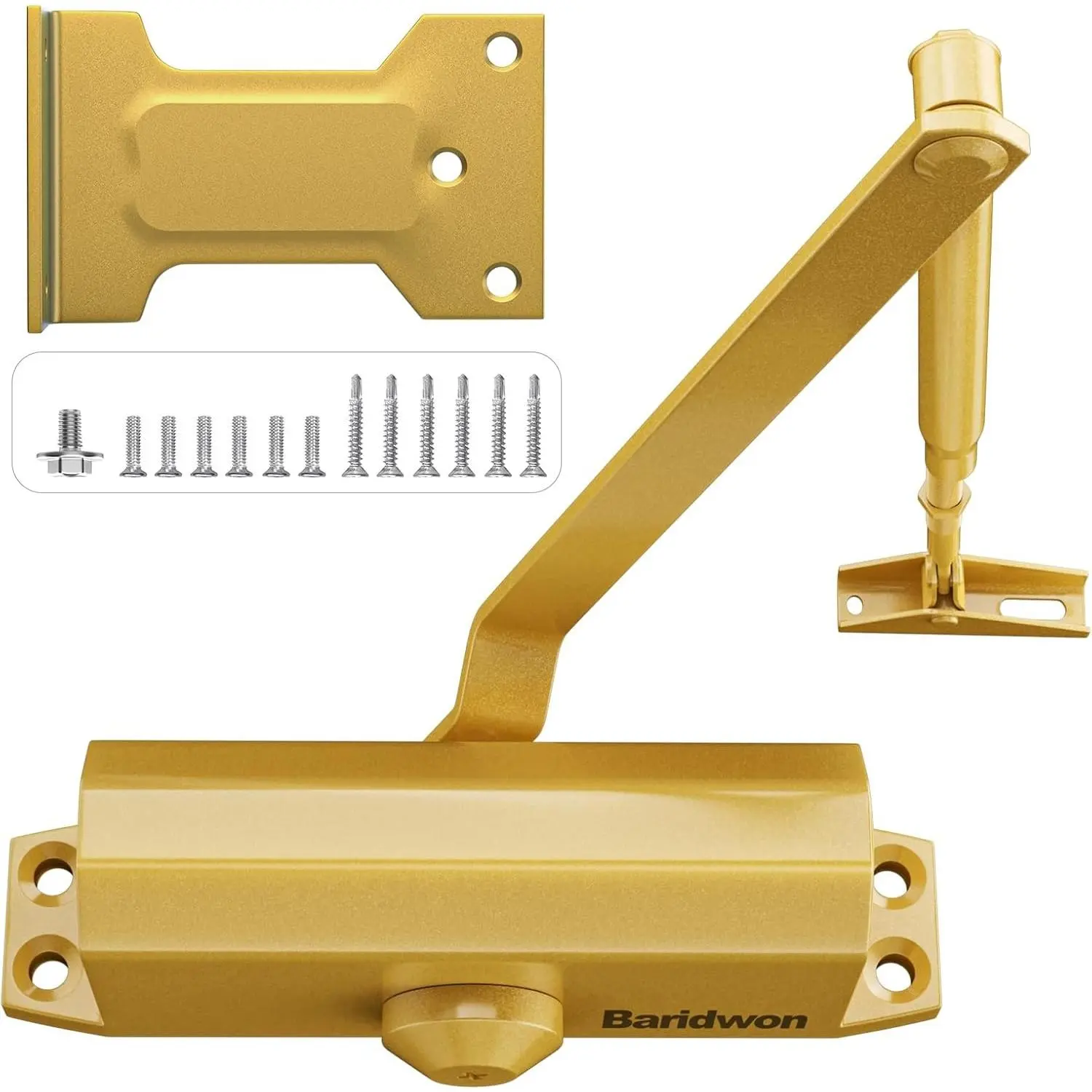 Dullgolden Door Closure System - Compact, Apartment-Sized, Home Use, Residential Soft-Closing, Quick-Install Small Unit