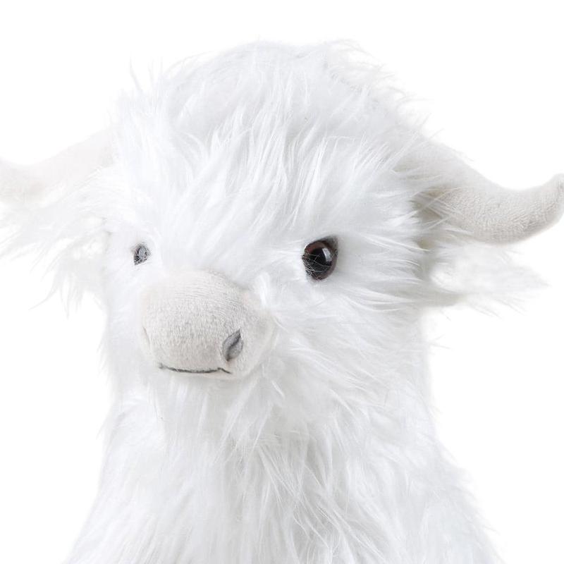 Simulated Highland Cow Plush Toy, Cute Cow Design, Summer Gifts, Soft and Comfortable Stuffed Toy for Home Decor, Companion Toy, Creative Birthday & Holiday Gift Options,Christmas Gifts For GF