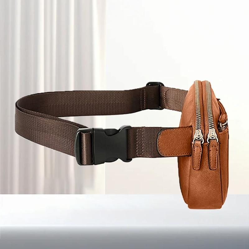 Unisex Stylish Classic Waist Bag Trendy Contrast Color Design Crossbody Bag Adjustable Shoulder Strap Shoulder Bag