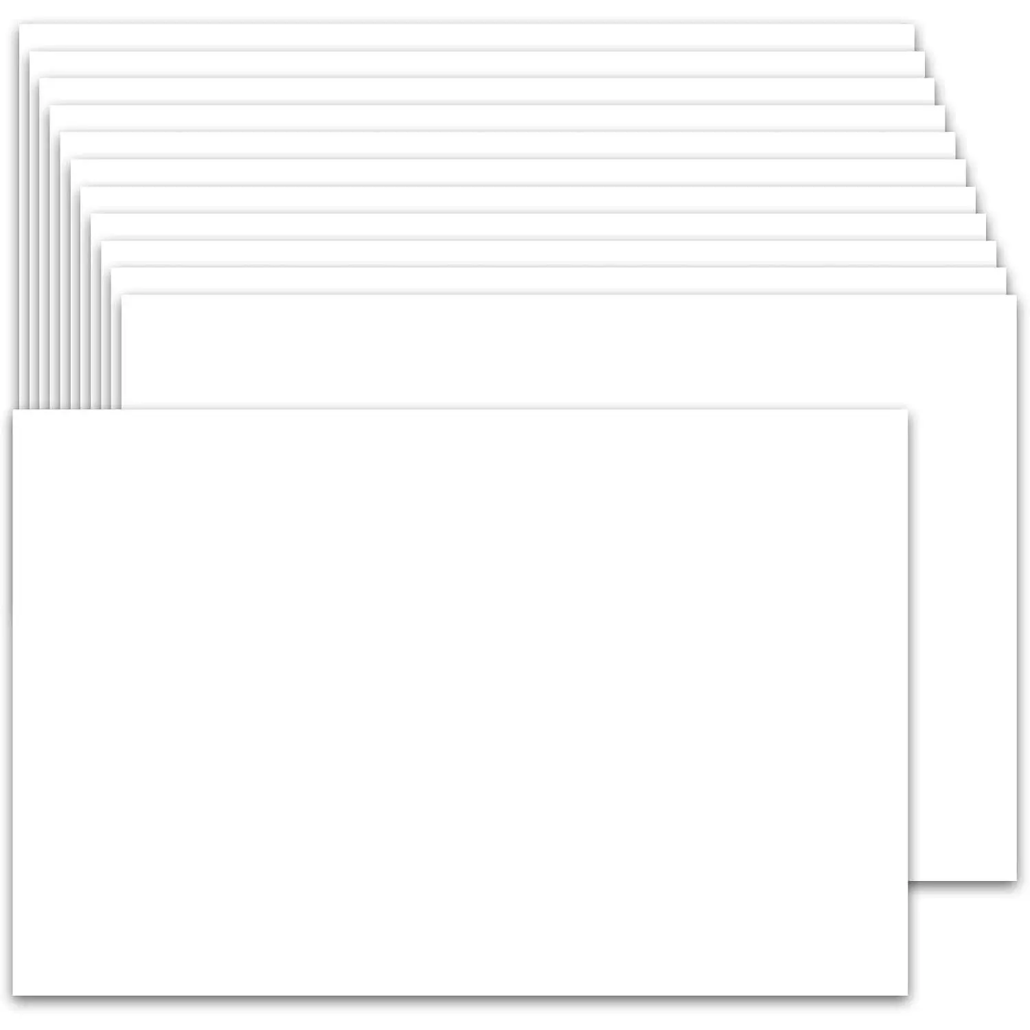 100 Pack 4x6 80lb White Blank Thick Heavyweight Cardstock Index Cards for Printer Postcards Wedding Invitation Thankyou Cards