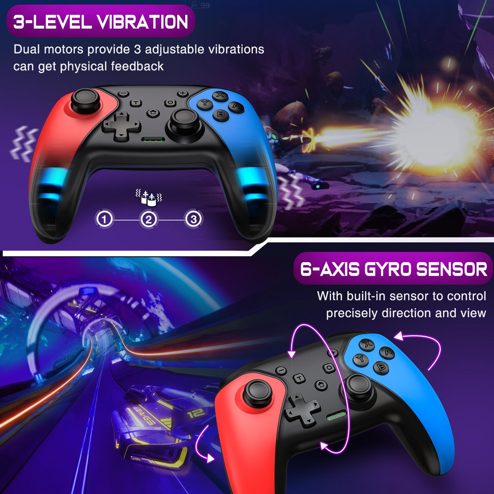 Switch 2 Controller for Switch 2/Switch/Lite/OLED/Android/iOS/PC, Wireless Pro Controller Work with Programmable,Vibration,TURBO & Wakeup Switch 2 Controller for Switch 2/Switch/Lite/OLED/Android/iOS/PC, Wireless Pro Controller Work with Programmable,Vibration,TURBO & Wakeup