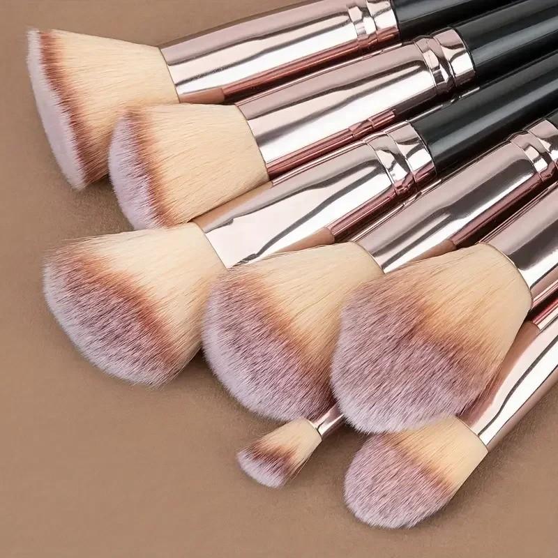 Professional Makeup Brush Set 3/10/15pcs, Eyeshadow Foundation Concealer Soft Fluffy, Women Beauty Tools, Mixed Brushes
