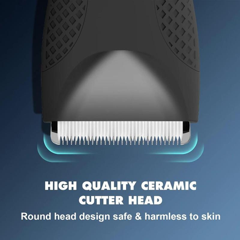 Electric Hair Trimmer, Comfort Rechargeable Hair Clipper, Body Trimmer Machine for Men Waterproof Hair Trimmer Shaving Tool, Body Hair Trimmer Barber Equipment, Electric Shaver Trimmer for Men, Digital Beard Trimmers, Hair Cutting Machines, Winter Gift